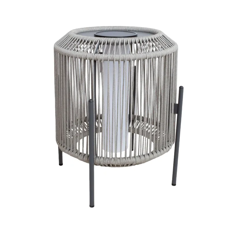 Havelampe HOME4YOU Bredami med solpanel grå, Grå