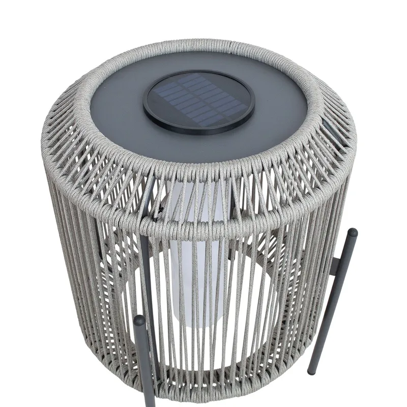 Havelampe HOME4YOU Bredami med solpanel grå - Grå - Belysning - Udendørs lamper & belysning - Solcellelamper