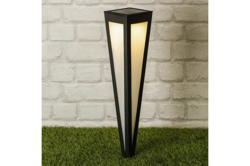 HI soldrevet LED-havelampe 58 cm sort - Sort - Solcellelamper - Udendørs lamper & belysning