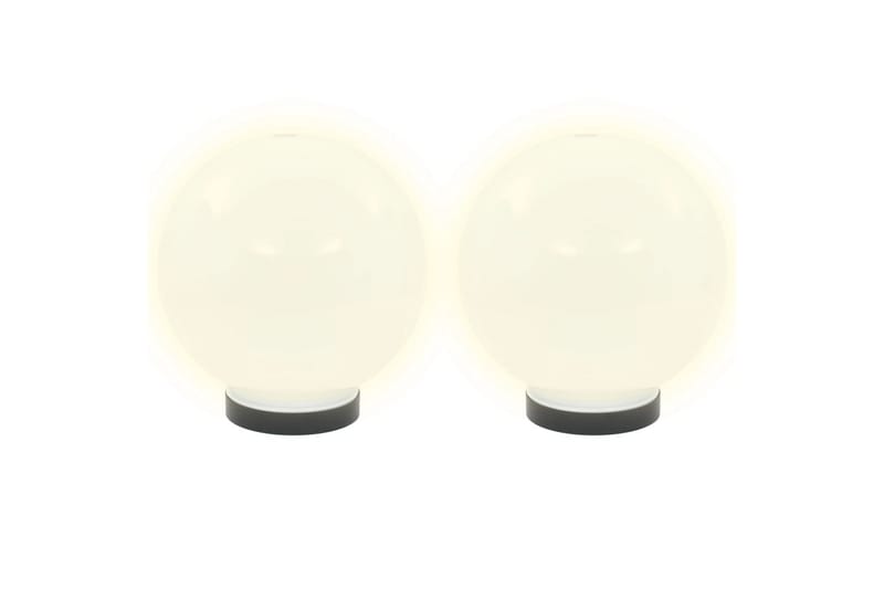 Led-Kuglelamper 2 Stk. Kugleformet 20 Cm Pmma - Hvid - LED-belysning udendørs - Udendørs lamper & belysning - Bedlamper