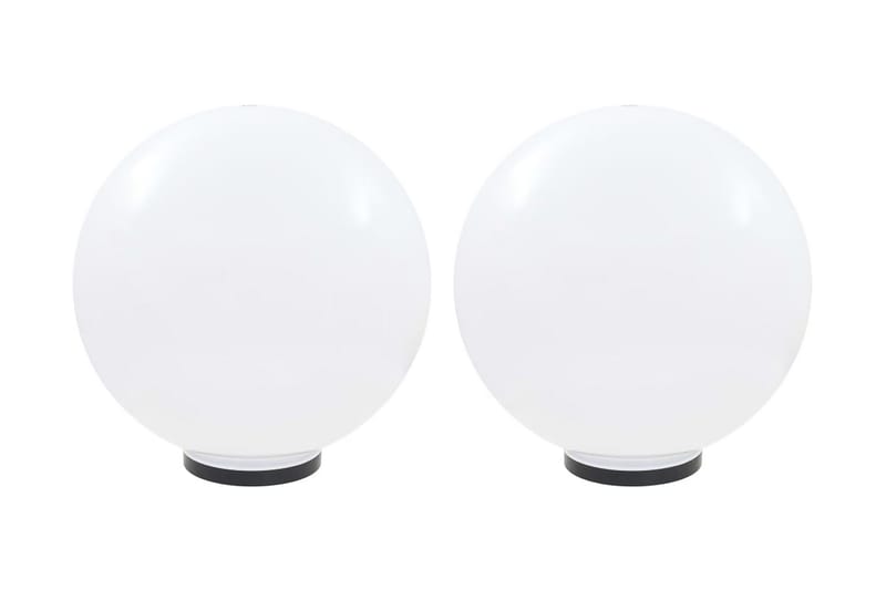 Led-Kuglelamper 2 Stk. Kugleformet 50 Cm Pmma - Hvid - Belysning - Udendørs lamper & belysning - LED-belysning udendørs