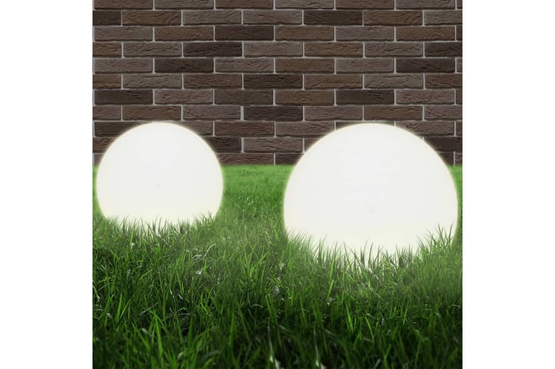 Led-Kuglelamper 4 Stk. Kugleformet 30 Cm Pmma - Hvid - Belysning - Udendørs lamper & belysning - LED-belysning udendørs