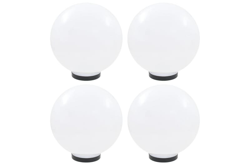 Led-Kuglelamper 4 Stk. Kugleformet 30 Cm Pmma - Hvid - Belysning - Udendørs lamper & belysning - LED-belysning udendørs