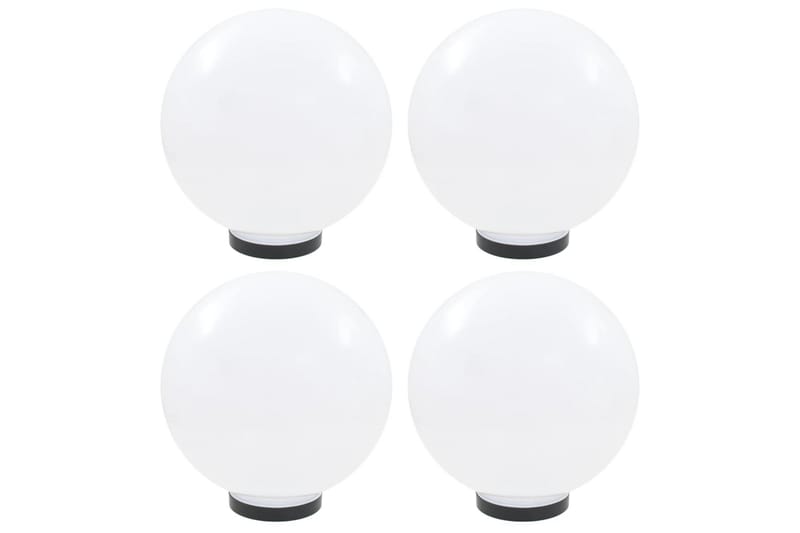 Led-Kuglelamper 4 Stk. Kugleformet 30 Cm Pmma - Hvid - LED-belysning udendørs - Udendørs lamper & belysning - Bedlamper