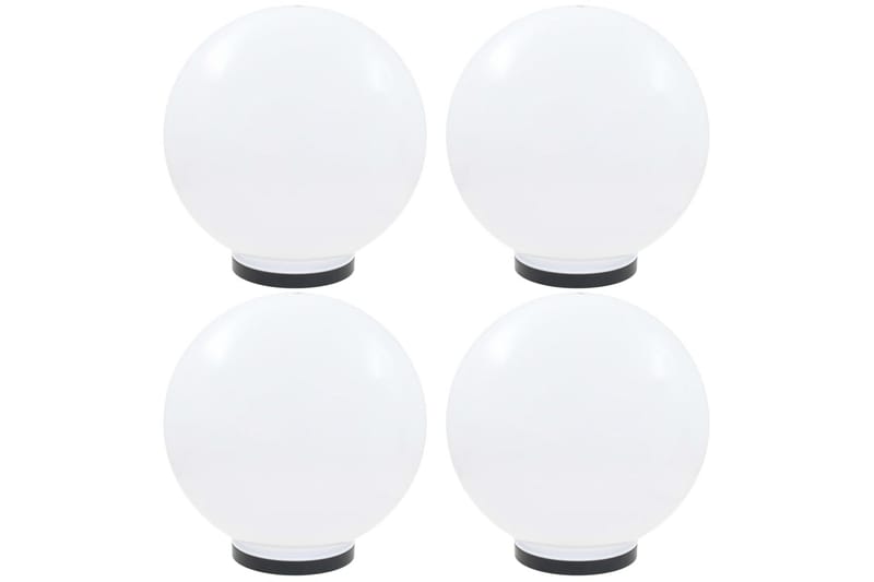 Led-Kuglelamper 4 Stk. Kugleformet 40 Cm Pmma - Hvid - Belysning - Udendørs lamper & belysning - LED-belysning udendørs