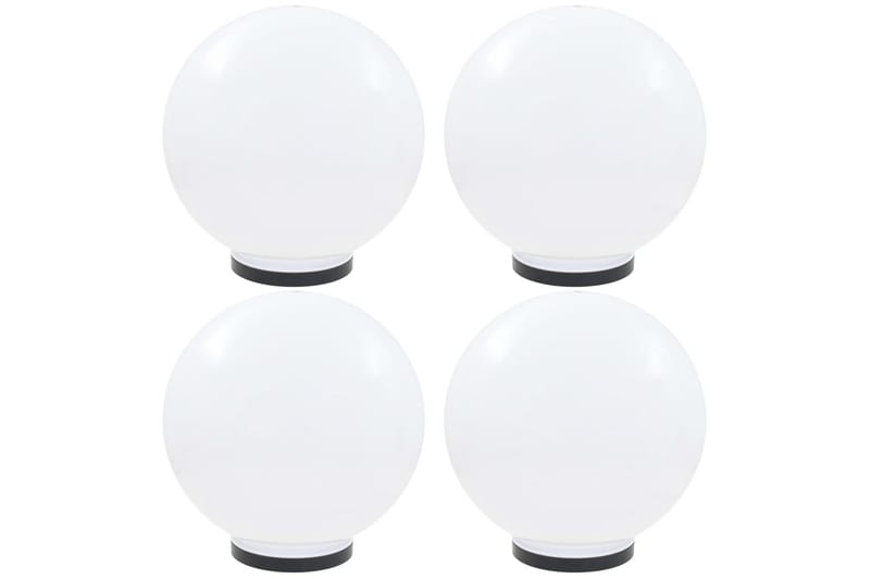 Led-Kuglelamper 4 Stk. Kugleformet 40 Cm Pmma - Hvid - LED-belysning udendørs - Udendørs lamper & belysning - Bedlamper