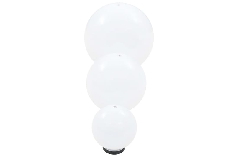 Led-Kuglelampesæt 6 Stk. Kugleformet 20/30/40 Cm Pmma - Hvid - Belysning - Udendørs lamper & belysning - LED-belysning udendørs