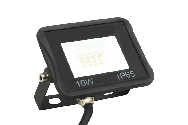 LED-projektør 10 W varm hvid - Sort - Projektører - Udendørs lamper & belysning - Væglampe udendørs