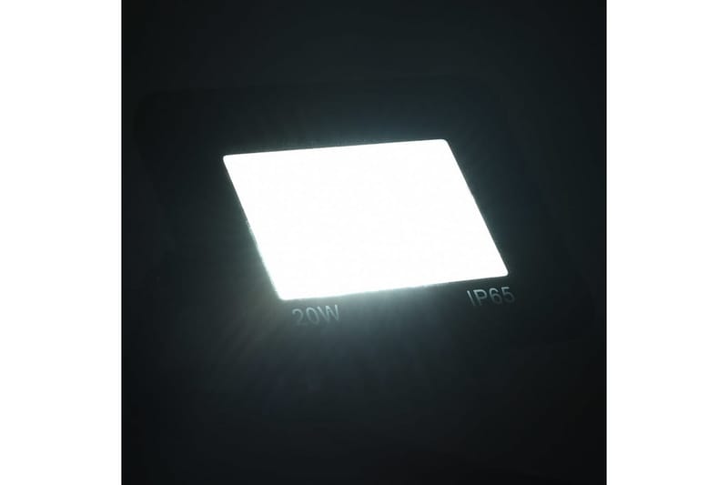LED-projektør 20 W kold hvid - Sort - Projektører - Udendørs lamper & belysning - Væglampe udendørs