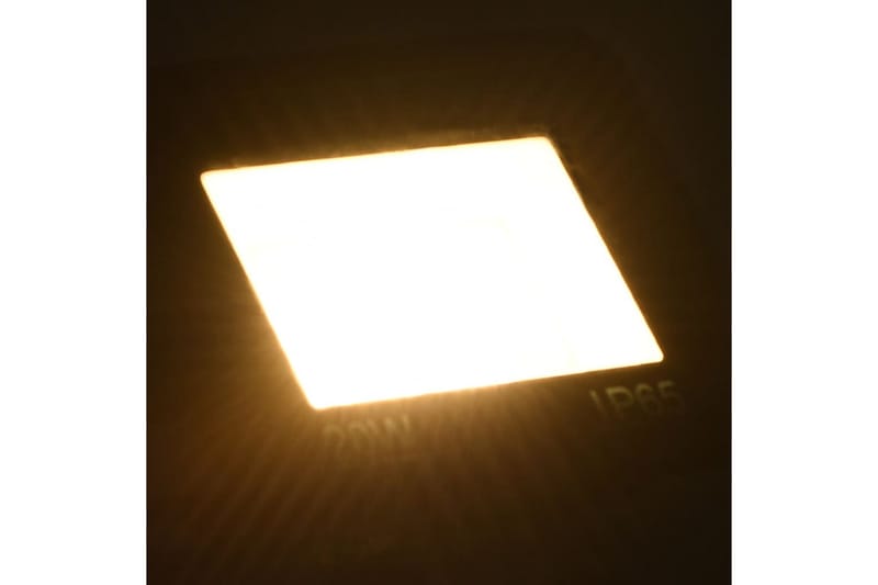 LED-projektør 20 W varmt hvidt lys - Sort - Belysning - Udendørs lamper & belysning