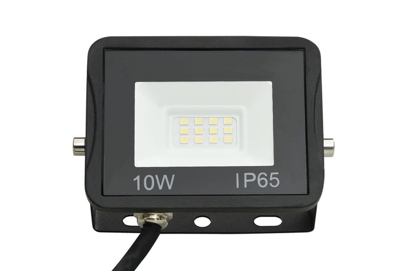 LED-projektører 2 stk. 10 W koldt hvidt lys - Sort - Projektører - Udendørs lamper & belysning - Væglampe udendørs