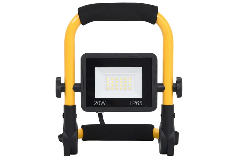 LED-projektør med håndtag 20 W kold hvid - Sort - Belysning - Udendørs lamper & belysning