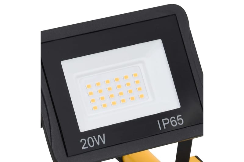 LED-projektør med håndtag 2x50 W kold hvid - Sort - Belysning - Udendørs lamper & belysning