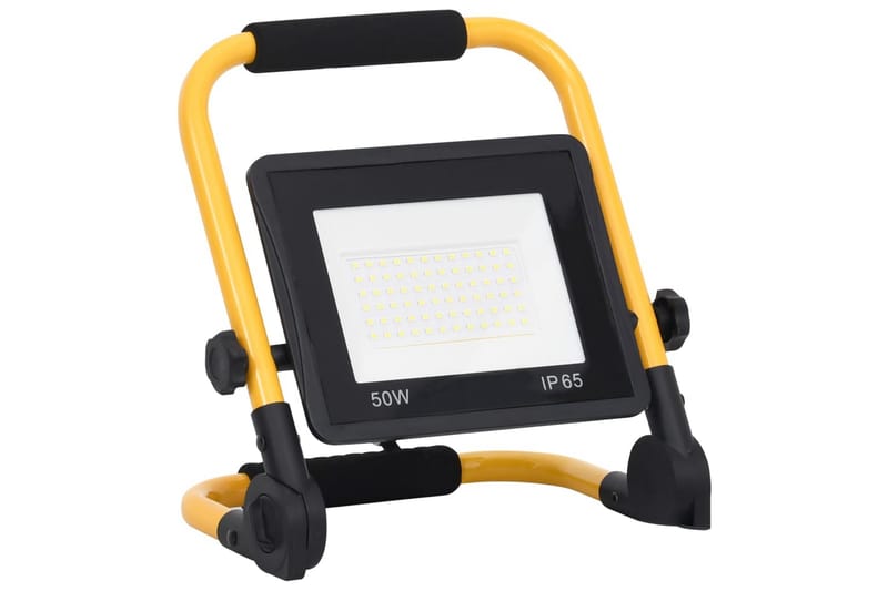 LED-projektør med håndtag 50 W kold hvid - Sort - Belysning - Udendørs lamper & belysning