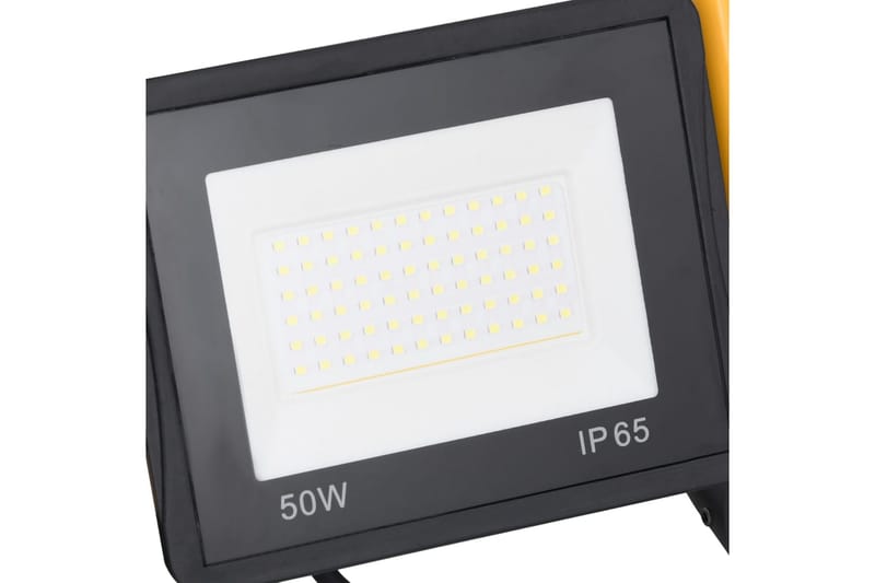 LED-projektør med håndtag 50 W kold hvid - Sort - Belysning - Udendørs lamper & belysning