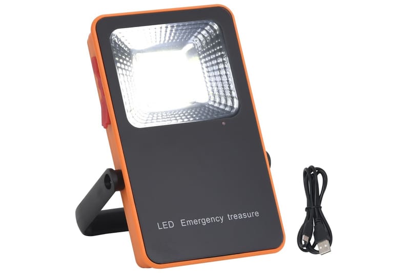 LED-projektør 5 W ABS kold hvid - Sort - Væglampe udendørs - Udendørs lamper & belysning - Projektører