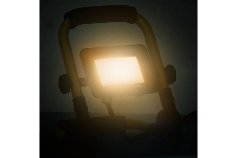 LED-projektør med håndtag 20 W varm hvid - Sort - Belysning - Udendørs lamper & belysning