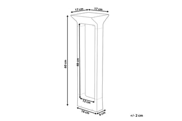 Lekstalio LED Solcellebelysning 60 cm - Sort - Belysning - Udendørs lamper & belysning - Solcellelamper