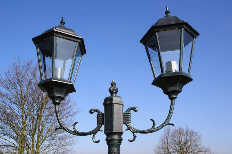 Brighton Havelampe 2-Armet 230 Cm Sort - Grøn - Belysning - Udendørs lamper & belysning - Nedgravningsspot