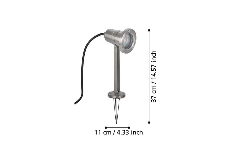 Have-Spotlight Eglo Nema med Jordspyd - Sort - Belysning - Udendørs lamper & belysning - Nedgravningsspot - Havespot