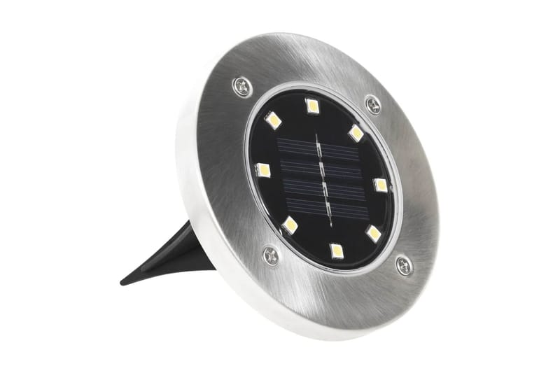 Solcellejordlys 8 Stk. Led-Lys Hvid - Hvid - Udendørs lamper & belysning - Nedgravningsspot - Entrébelysning