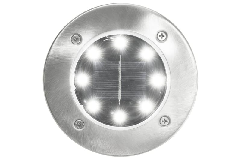 Solcellejordlys 8 Stk. Led-Lys Hvid - Hvid - Belysning - Udendørs lamper & belysning - Nedgravningsspot