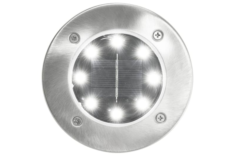 Solcellejordlys 8 Stk. Led-Lys Hvid - Hvid - Udendørs lamper & belysning - Nedgravningsspot - Entrébelysning
