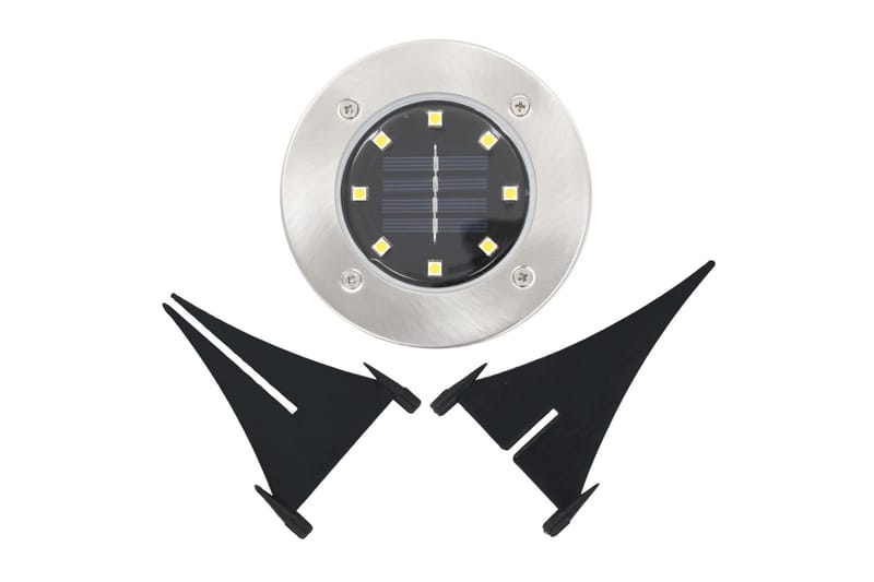 Solcellejordlys 8 Stk. Led-Lys Hvid - Hvid - Belysning - Udendørs lamper & belysning - Nedgravningsspot