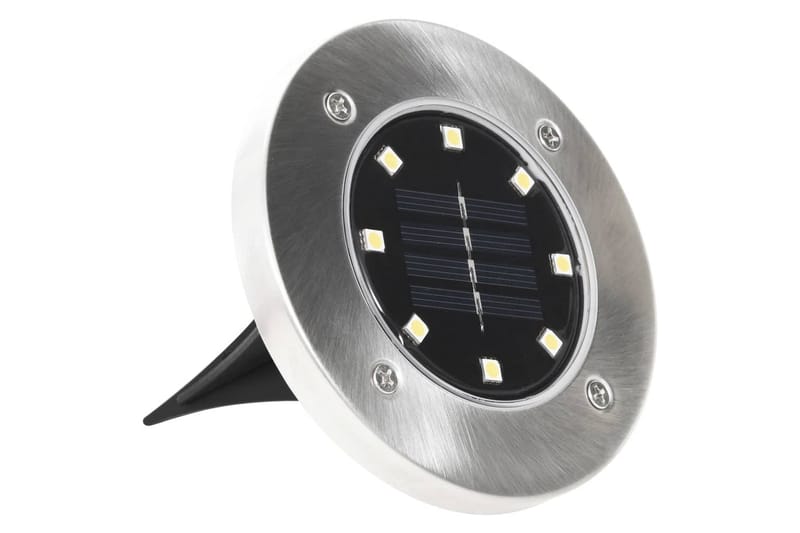 solcellelamper 8 stk. LED-pærer RGB-farve - Udendørs lamper & belysning - Nedgravningsspot - Entrébelysning