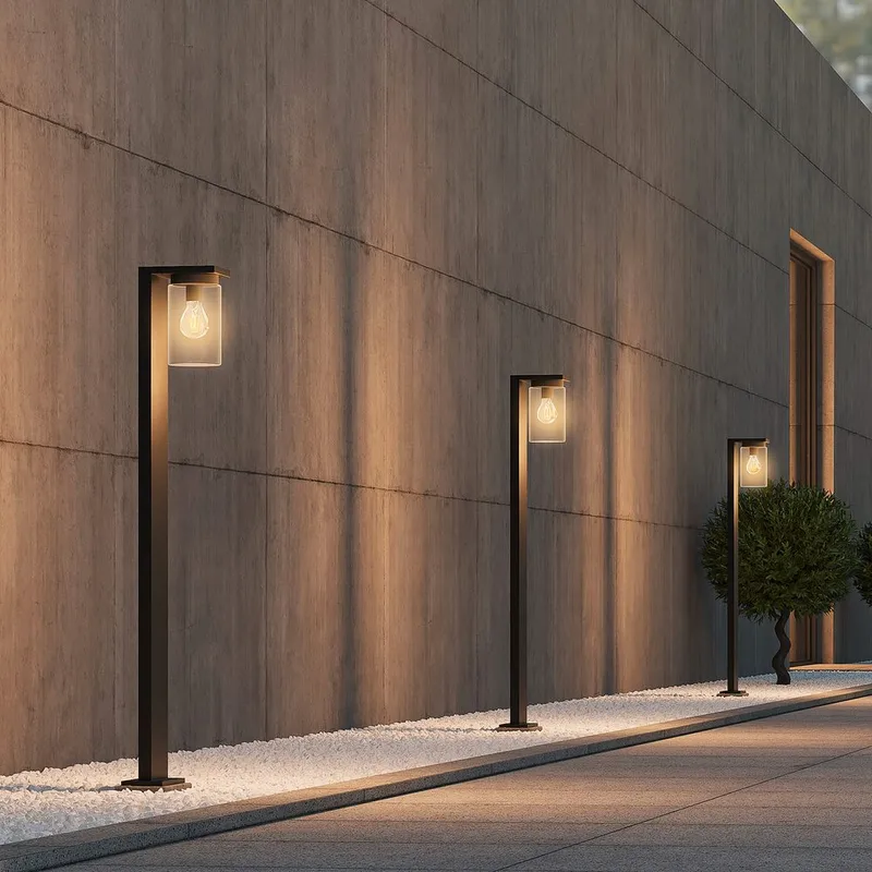 Pullert Ardila - 100 cm, Mat sort - Belysning - Udendørs lamper & belysning