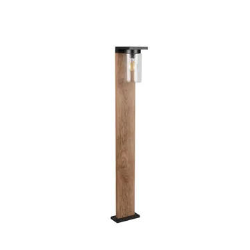 Pullert Ardila - 100 cm, Træ/mat sort - Belysning - Udendørs lamper & belysning