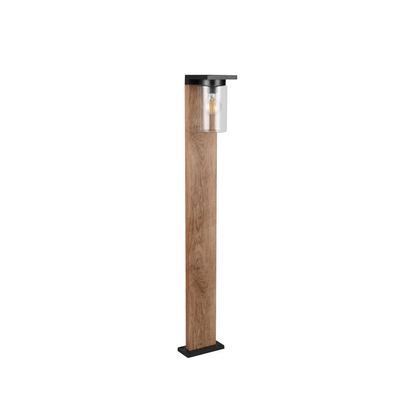 Pullert Ardila - 100 cm, Træ/mat sort - Belysning - Udendørs lamper & belysning