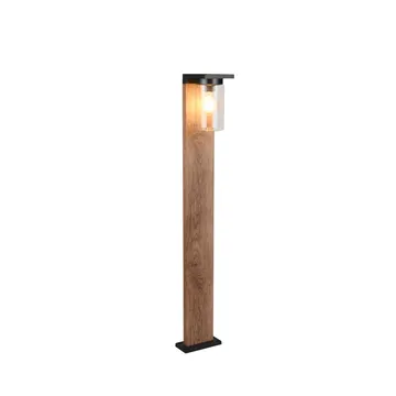 Pullert Ardila - 100 cm, Træ/mat sort - Belysning - Udendørs lamper & belysning