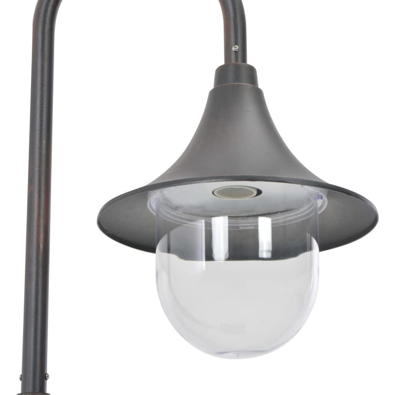 Havestolpelampe E27 120 Cm Aluminium Bronzefarvet - Brun - Belysning - Udendørs lamper & belysning - Søjlelampe & standerlampe