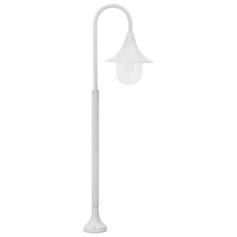 Havestolpelampe E27 120 Cm Aluminium Hvid - Hvid - Belysning - Udendørs lamper & belysning - Søjlelampe & standerlampe