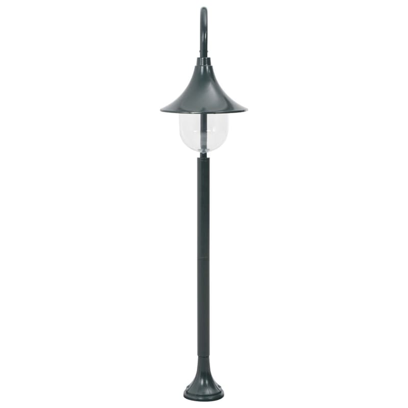 Havestolpelampe E27 120 Cm Aluminium Mørkegrøn - Grøn - Belysning - Udendørs lamper & belysning - Søjlelampe & standerlampe