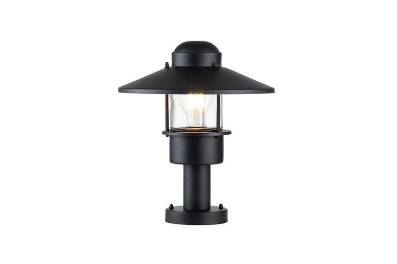 Sokkel lanterne Elstead Lighting Klampenborg Sort - Sort - Belysning - Udendørs lamper & belysning - Søjlelampe & standerlampe
