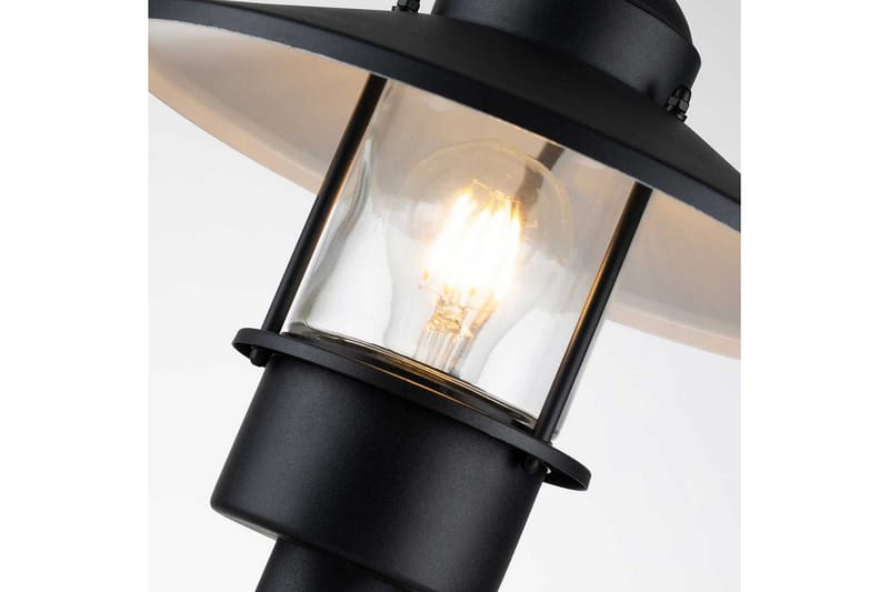 Sokkel lanterne Elstead Lighting Klampenborg Sort - Sort - Belysning - Udendørs lamper & belysning - Søjlelampe & standerlampe