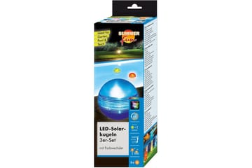 Solcellebelysning Planet Pool Kugle Flydende RGB 3 stk - Belysning - Udendørs lamper & belysning - Solcellelamper