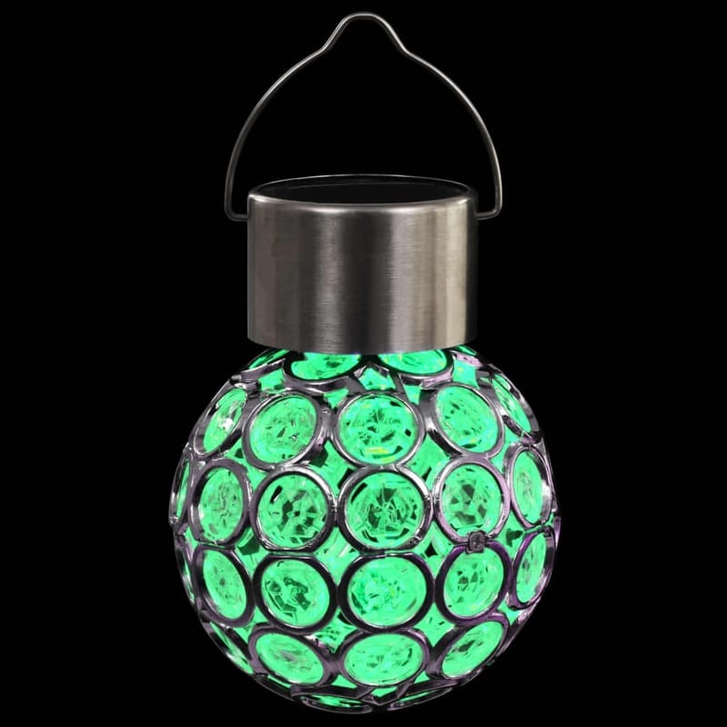 Hængende Solcellelamper 8 Stk. Led-Lys Rgb - Hvid - Udendørs lamper & belysning - Solcellelamper