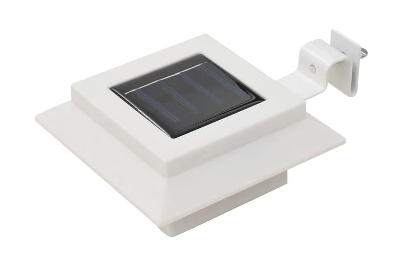 Udendørs Solcellelamper 12 Stk. Led Firkantet 12 Cm Hvid - Hvid - Belysning - Udendørs lamper & belysning - Solcellelamper