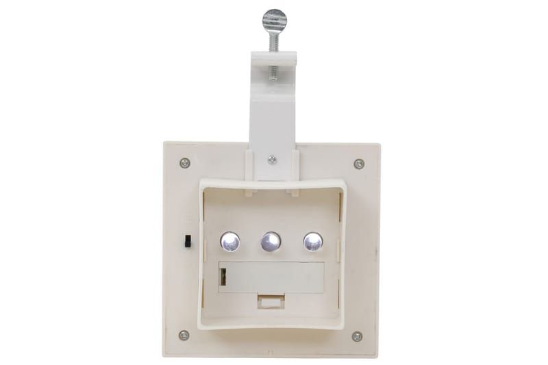 Udendørs Solcellelamper 12 Stk. Led Firkantet 12 Cm Hvid - Hvid - Belysning - Udendørs lamper & belysning - Solcellelamper