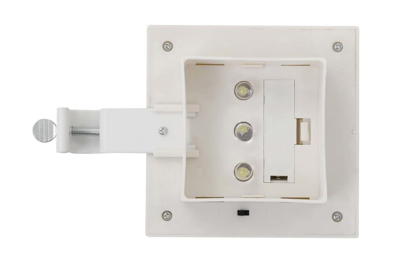 Udendørs Solcellelamper 12 Stk. Led Firkantet 12 Cm Hvid - Hvid - Belysning - Udendørs lamper & belysning - Solcellelamper