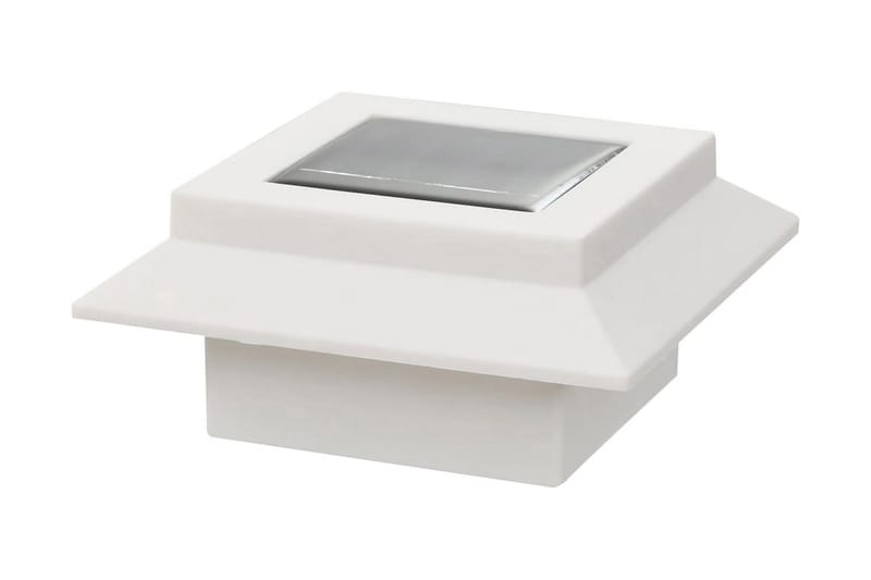 Udendørs Solcellelamper 12 Stk. Led Firkantet 12 Cm Hvid - Hvid - Belysning - Udendørs lamper & belysning - Solcellelamper