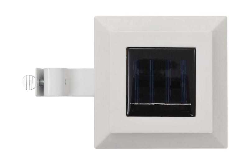 Udendørs Solcellelamper 12 Stk. Led Firkantet 12 Cm Hvid - Hvid - Belysning - Udendørs lamper & belysning - Solcellelamper