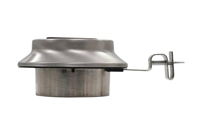 Udendørs Solcellelamper 12 Stk. Led Rund 12 Cm Hvid - Sølv - Belysning - Udendørs lamper & belysning - Solcellelamper