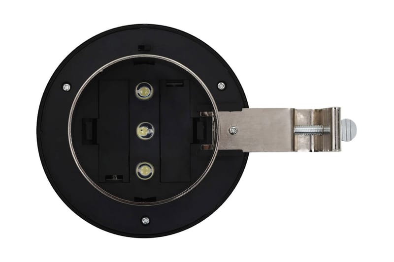 Udendørs Solcellelamper 12 Stk. Led Rund 12 Cm Hvid - Sølv - Belysning - Udendørs lamper & belysning - Solcellelamper