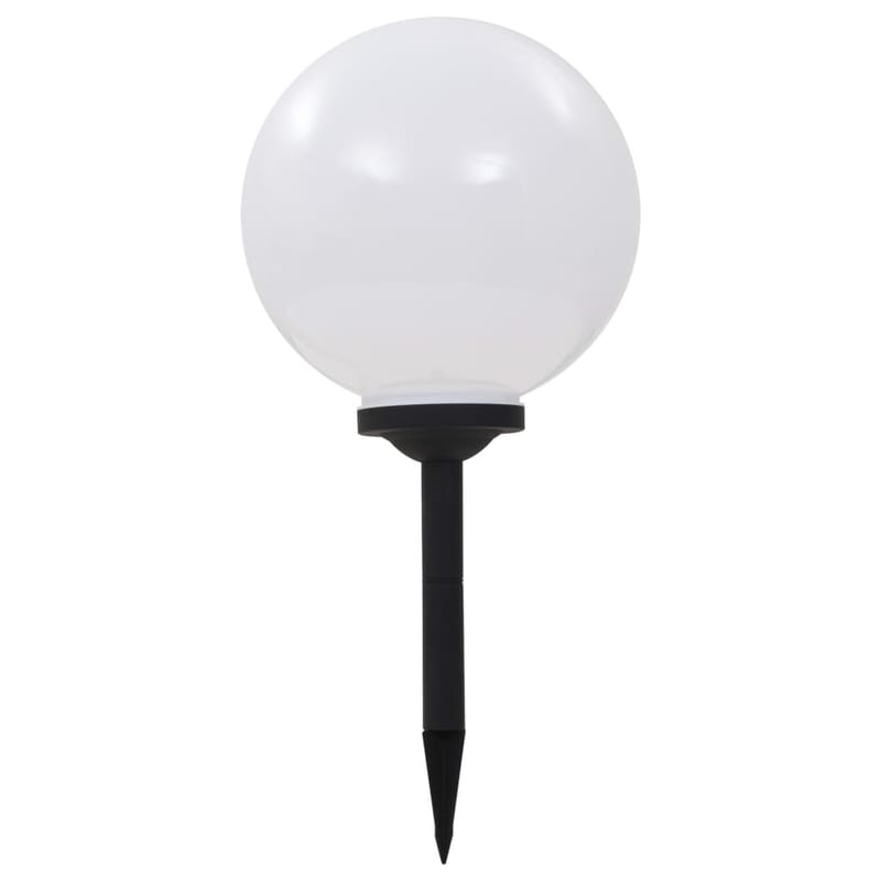 Udendørs Solcellelamper 2 Stk. Led Kugleformet 30 Cm Rgb - Hvid - Belysning - Udendørs lamper & belysning - Solcellelamper