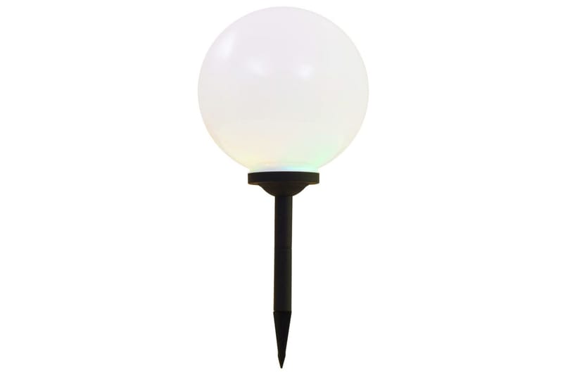 Udendørs Solcellelamper 2 Stk. Led Kugleformet 30 Cm Rgb - Hvid - Belysning - Udendørs lamper & belysning - Solcellelamper