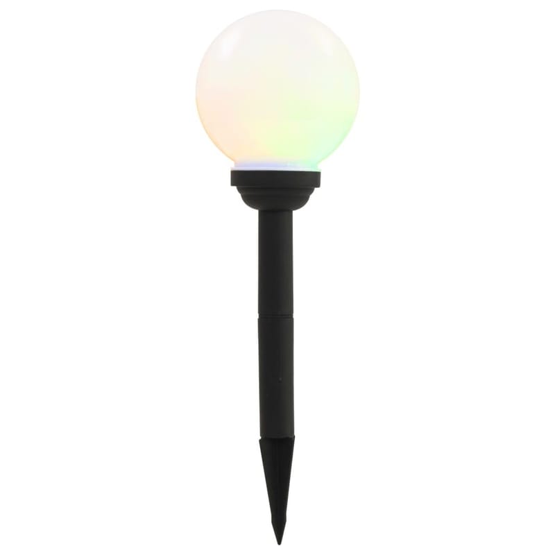 Udendørs Solcellelamper 4 Stk. Led Kugleformet 15 Cm Rgb - Hvid - Belysning - Udendørs lamper & belysning - Solcellelamper
